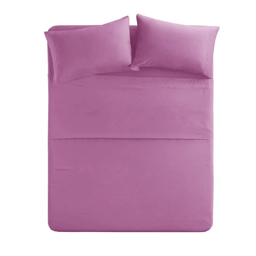 Solid Lavender Single Splendid Fitted Bed Sheet Set